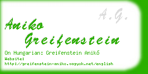 aniko greifenstein business card